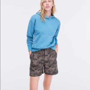 J Crew Cargo Camo High Rise Utility Shorts 4" inseam